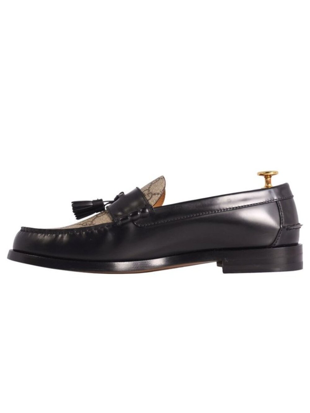 Gucci Loafers Moccasins Tassel GG Supreme Leather - Picture 7 of 9